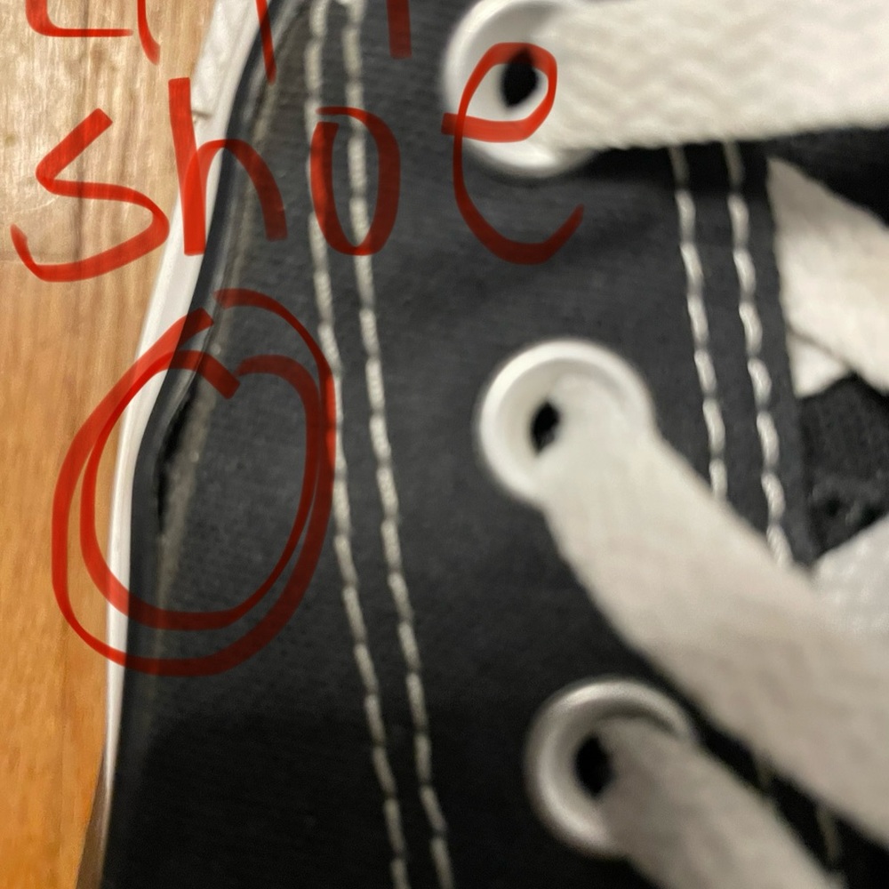 Converse All Star OX Black Sneaker - Picture 3 of 7